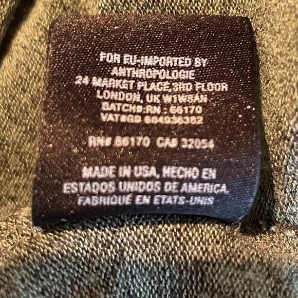 Anthropologie Postage Stamp Sweater Women's Medium Green Cowl Neck - Picture 9 of 10